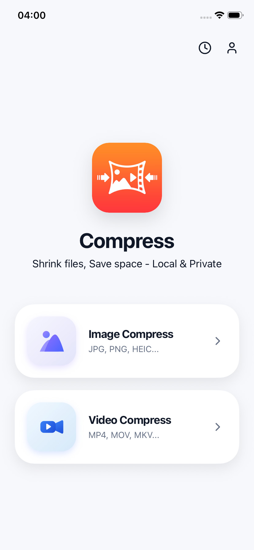 Compress Videos and Images, Photos